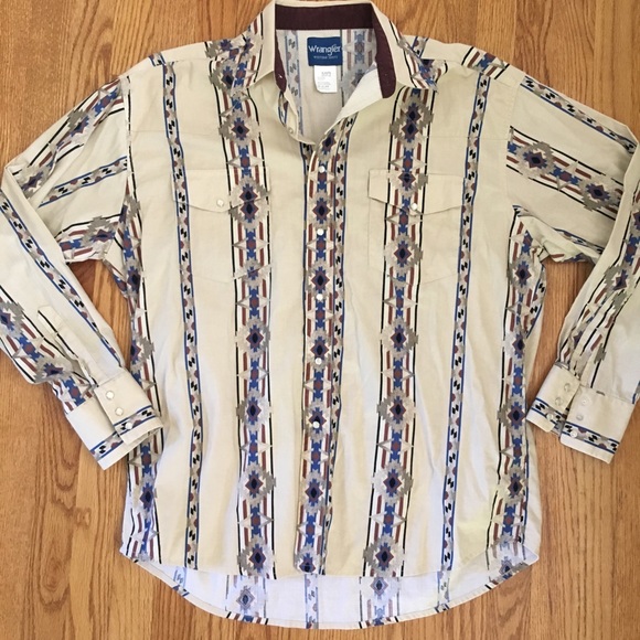 wrangler aztec shirts